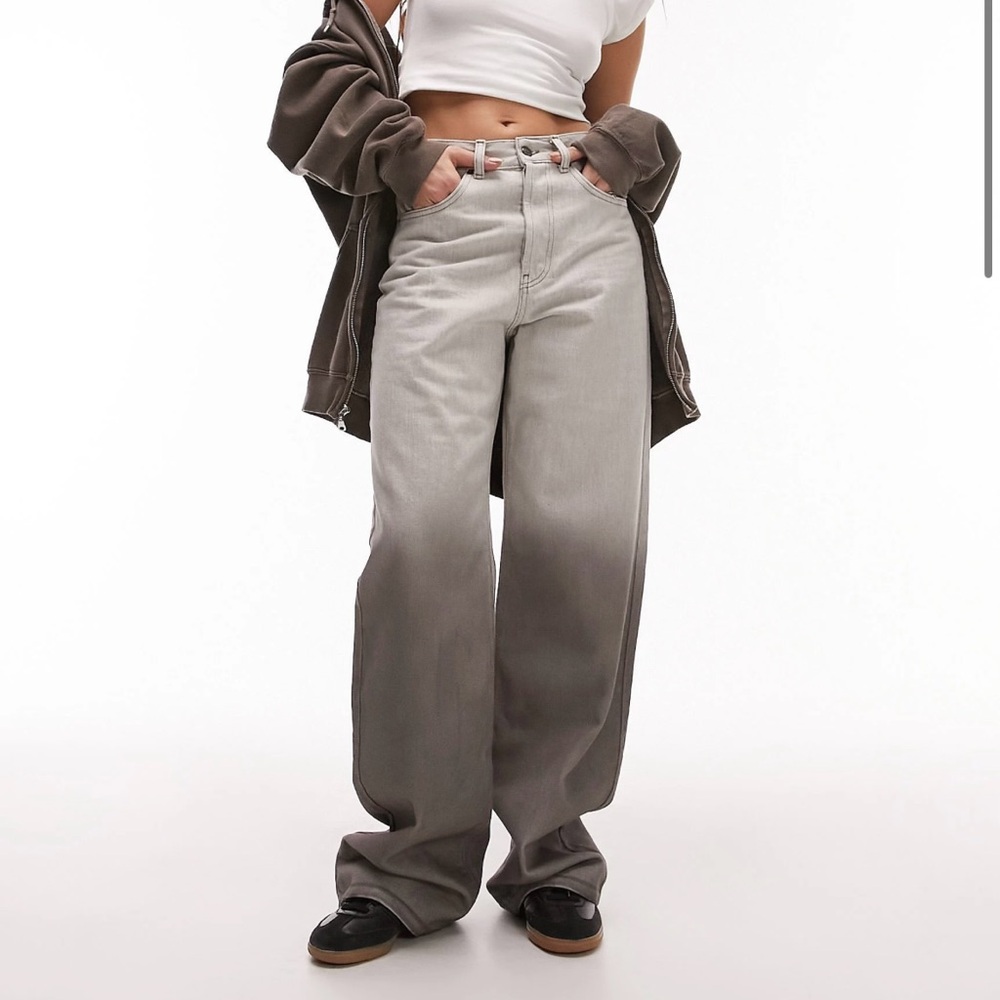 Topshop Column jeans in ombre